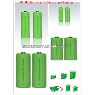 Rechargeables AAA Batterie (batterie rechargeable ni-mh) AA/AAA/C/D/9V taille OEM accueilli